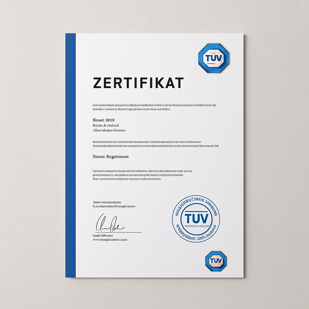 TUV Certification